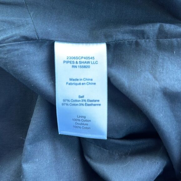 Veronica Beard NWT Black Shenari Button-Front Crop top in black size 8 - Picture 5 of 5